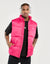 Echt Dart Puffer Vest - Pink