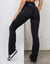 Flare Scrunch Leggings - Black